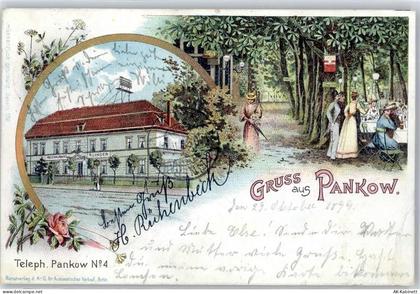 10115 O1100 Pankow Lithographie 1899 Gasthaus Linder - 51534947