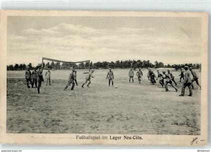 10115 W1000 Neukölln 1915 Foto AK Fußballspiel im Lager - 51883781