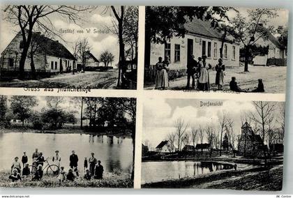 15374 O1278 Münchehofe b Müncheberg 1912 - Gasthaus Seebold Dorfsee Grup... - 13667616