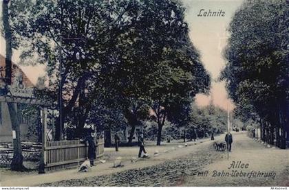 16515 O1407 Lehnitz - Lehnitz (o-1407) Leporello, Allee mit Bahnüberführ... - 55092760