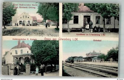 16775 O1431 Löwenberg b Gransee - Haus des Amtsvorsteher Katsch Apotheke... - 13665334