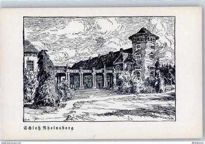 16818 O1950 Rheinsberg Künstlerkarte Schloss Rheinsberg - 51398982
