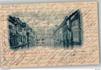 19258 O2830 Boizenburg 1899 - Hochwasser-Katastrophe Überschwemmte Straß... - 13648534