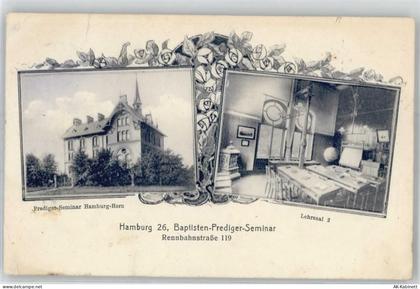20095 W2000 Horn 1909 Lithographie Predigerseminar Hamburg-Horn Rennbahn... - 51532047