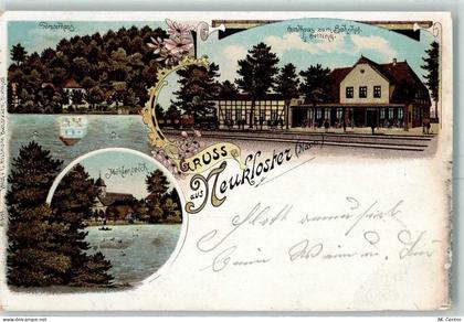 21614 W2150 Neukloster , Niederelbe 1898 Lithographie Försterhaus Gastha... - 13600713