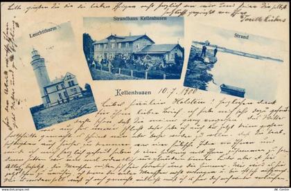23746 W2436 Kellenhusen 1900 - Kellenhusen: Leuchtturm, Strand, Strandha... - 20002234