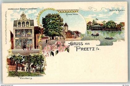 24211 W2308 Preetz , Holst Lithographie Warenhaus Karstadt Grosse Linde ... - 13669857