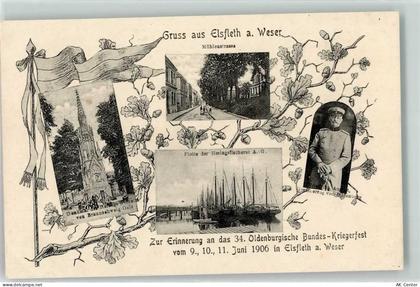 26931 W2887 Elsfleth - 34. Oldenburgische Bundes-Kriegerfest Juni 1906 M... - 13607783