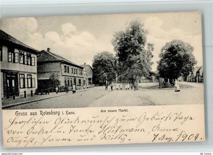 27356 W2720 Rotenburg Wümme 1904 - am neuen Markt Rotenburg - 13043120