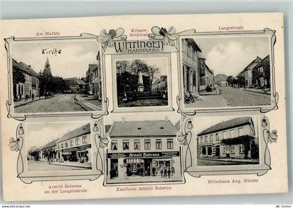 29378 W3120 Wittingen , Niedersachs 1914 - Am Markte Langestraße Krieger... - 13639512
