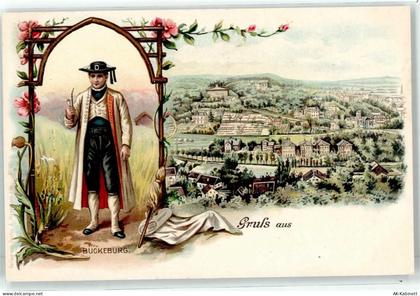 31675 W3062 Bückeburg Lithographie Tracht - 51833033
