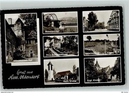 31840 W3253 Hessisch Oldendorf - Münchhausen Hof Weserbrücke Haus Nieder... - 11023401