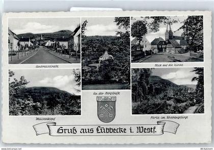 32312 W4990 Lübbecke , Westf - Andreasstraße, Maisenkopf, Kirche, Wiehen... - 51047767