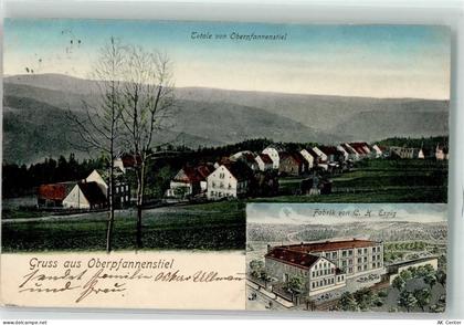 36326 O9402 Oberpfannenstiel OT Bernsbach 1911 - Fabrik C. H. Espig - 13630605