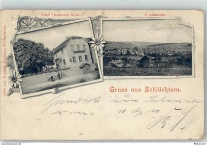 36381 W6490 Schlüchtern 1901 - Hotel Deutscher Kaiser Bahnpost - 51815629