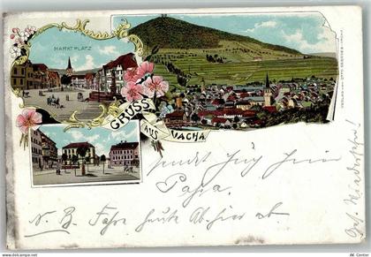 36404 O6220 Vacha 1904 Lithographie Marktplatz Marktbrunnen - 13548973