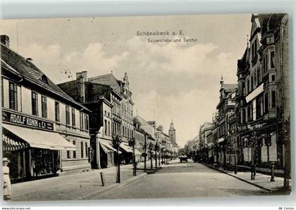 39218 O3300 Schönebeck Elbe 1915 - Salzerstraße und Salztor - 13453759
