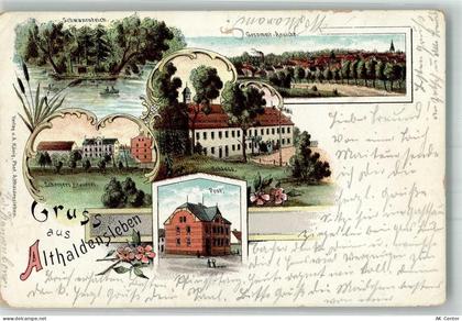 39340 O3240 Haldensleben 1898 Gebrauchsspuren Lithographie Althaldensleb... - 13654215