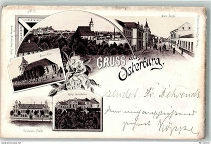 39606 O3540 Osterburg Altmark 1896 Lithographie Vorläufer Kgl. Lehrer Se... - 13632275