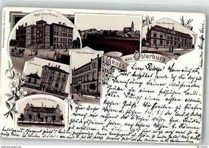 39606 O3540 Osterburg Altmark 1897 Lithographie Vorläufer Kreis-Krankenh... - 13632322