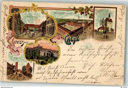 39624 O3590 Kalbe Milde 1901 Lithographie Altmärkisches Brauhaus Burgrui... - 13632508
