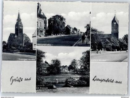 40764 W4018 Langenfeld (Rheinland) - Kirche, Hauptstraße, Am Dreieck - 51055064