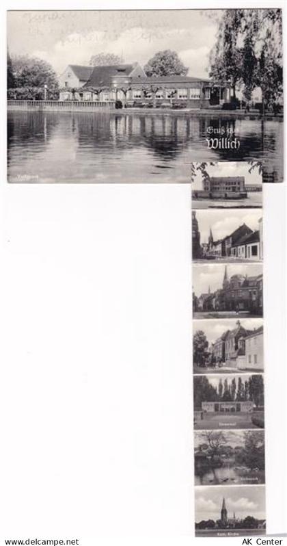 47877 W4156 Willich AK mit Leporello ausziehbarer Papierstreifen Volkspa... - 13812240