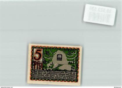 49074 W4500 Osnabrück 1921 Notgeldschein Gutschein über 5 Pfennig Stadth... - 39523636