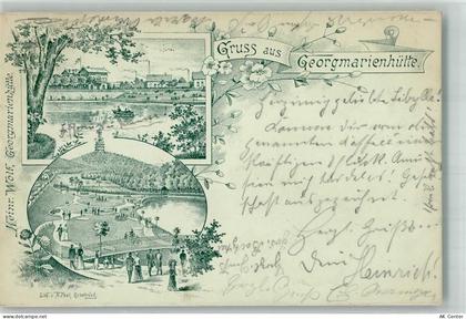 49124 W4504 Georgsmarienhütte 1897 Lithographie / Künstlerkarte Vorläufe... - 13661336