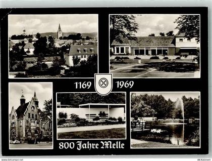 49324 W4520 Melle , Wiehengeb 1969 Gebrauchsspuren 800 Jahre Melle 1169 ... - 38084243