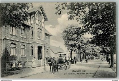 49610 W4570 Quakenbrück 1909 - Wilhelmstraße Möllerische Besitzung Fuhrw... - 13657458