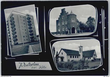 50259 W5024 Pulheim - Hochhaus Rathaus Evangel. Kirche - 13000790