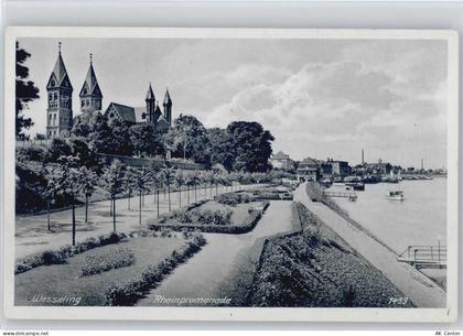 50389 W5047 Wesseling , Rheinl - Rheinpromenade Kirche - 10053445