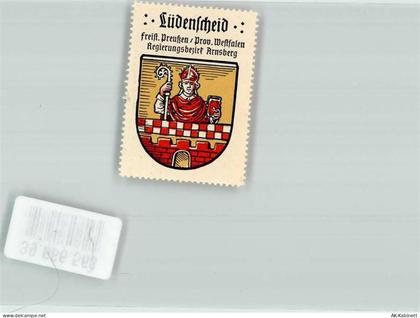 58507 W5880 Lüdenscheid Vignette Stadtwappen Lüdenscheid Sammelmarke Kle... - 39566568