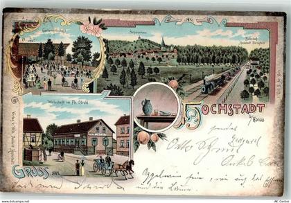 63477 W6457 Hochstadt , Hess 1899 Lithographie Gasthaus Ph. Strohl Schüt... - 13631860