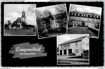 63505 W6456 Langenselbold - Kirche, Amtsgericht, Rathaus, Feuerwehr-Gerä... - 51096154
