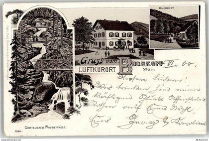 77830 W7582 Bühlertal 1900 Lithographie Gertelbacher Wasserfälle Luftkur... - 52052445