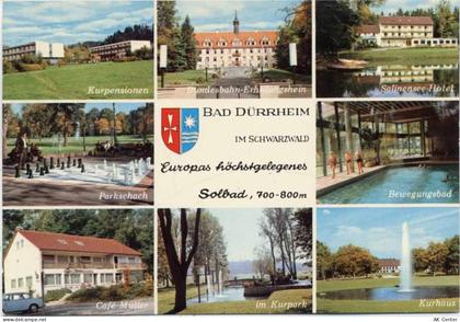 78073 W7737 Bad Dürrheim 1975 - Bad Dürrheim, 8 Ansichten, Schachspiel,H... - 20038047