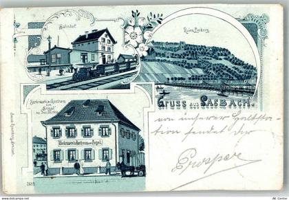 79361 W7831 Sasbach , Kaiserstuhl 1902 Lithographie Ruine Limburg Brauer... - 13668055