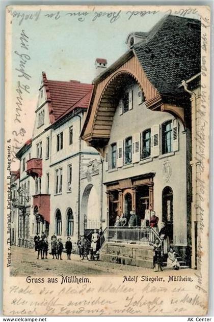 79379 W7840 Müllheim , Baden 1907 - Straßenansicht - 13639335
