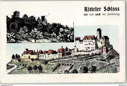79539 W7850 Lörrach 1906 - Rötteler Sschloss - 51916854