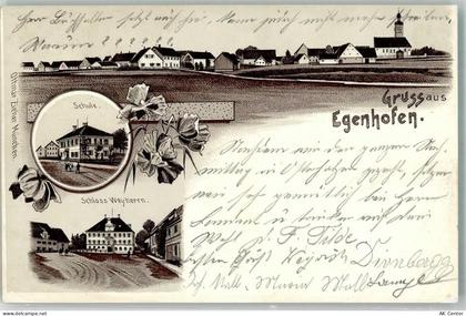 82281 W8081 Egenhofen , Kr Fürstenfeldbruck Lithographie Schloß Weyherrn... - 13639976