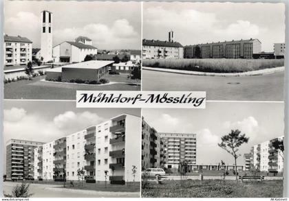 84453 W8260 Mühldorf a. Inn - Ortsansicht, Neue Siedlung, Kirche - 51119498