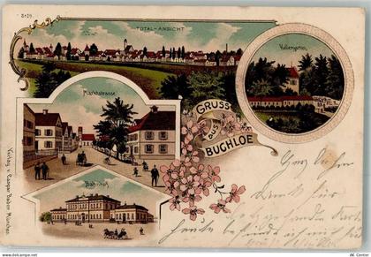 86807 W8938 Buchloe 1901 Lithographie Bahnhof Marktstraße Kellergarten... - 13297956