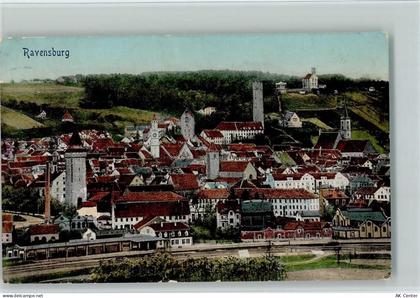 88212 W7980 Ravensburg , Württ - Blick nach Ravensburg - 10149678