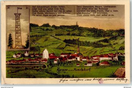 88677 W7778 Markdorf , Baden - Gedicht Turm Kirche - 51888673