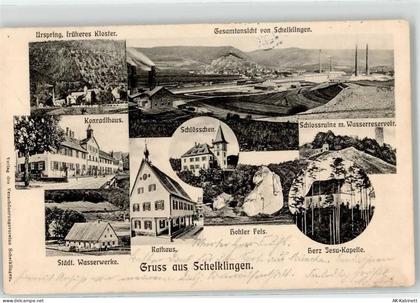 89601 W7933 Schelklingen Lithographie Konradihaus Schlösschen Schlossrui... - 52096378