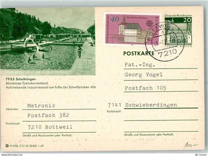 89601 W7933 Schelklingen - Schwimmbad Postkarte - 10336512