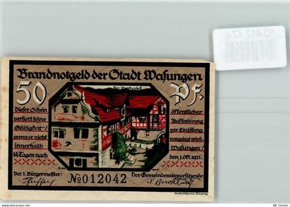 98634 O6104 Wasungen - Notgeld - 10412474