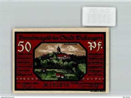 98634 O6104 Wasungen - Notgeld Burg Maienluft Trümmerort - 10181680